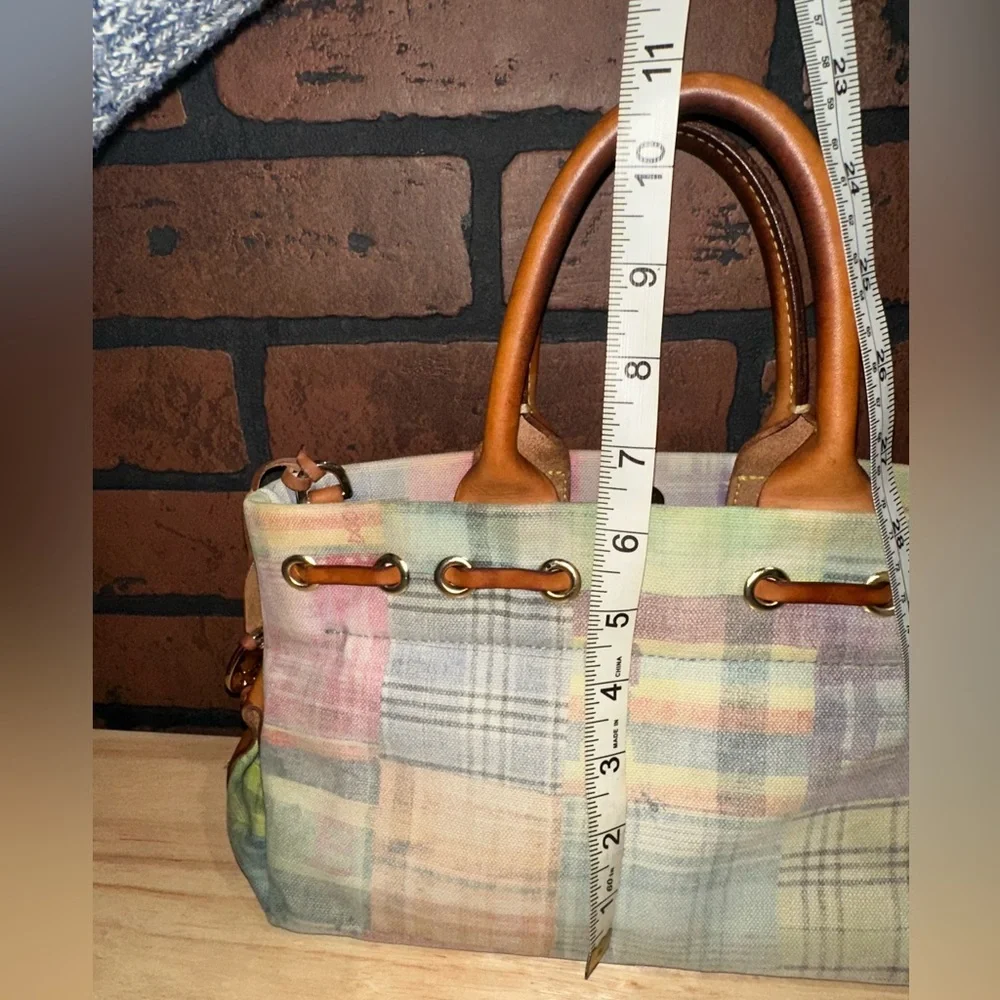 Dooney and Burke Madras Plaid Picnic Ant Print Purse
